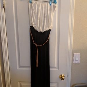 Black/White Maxi Dress